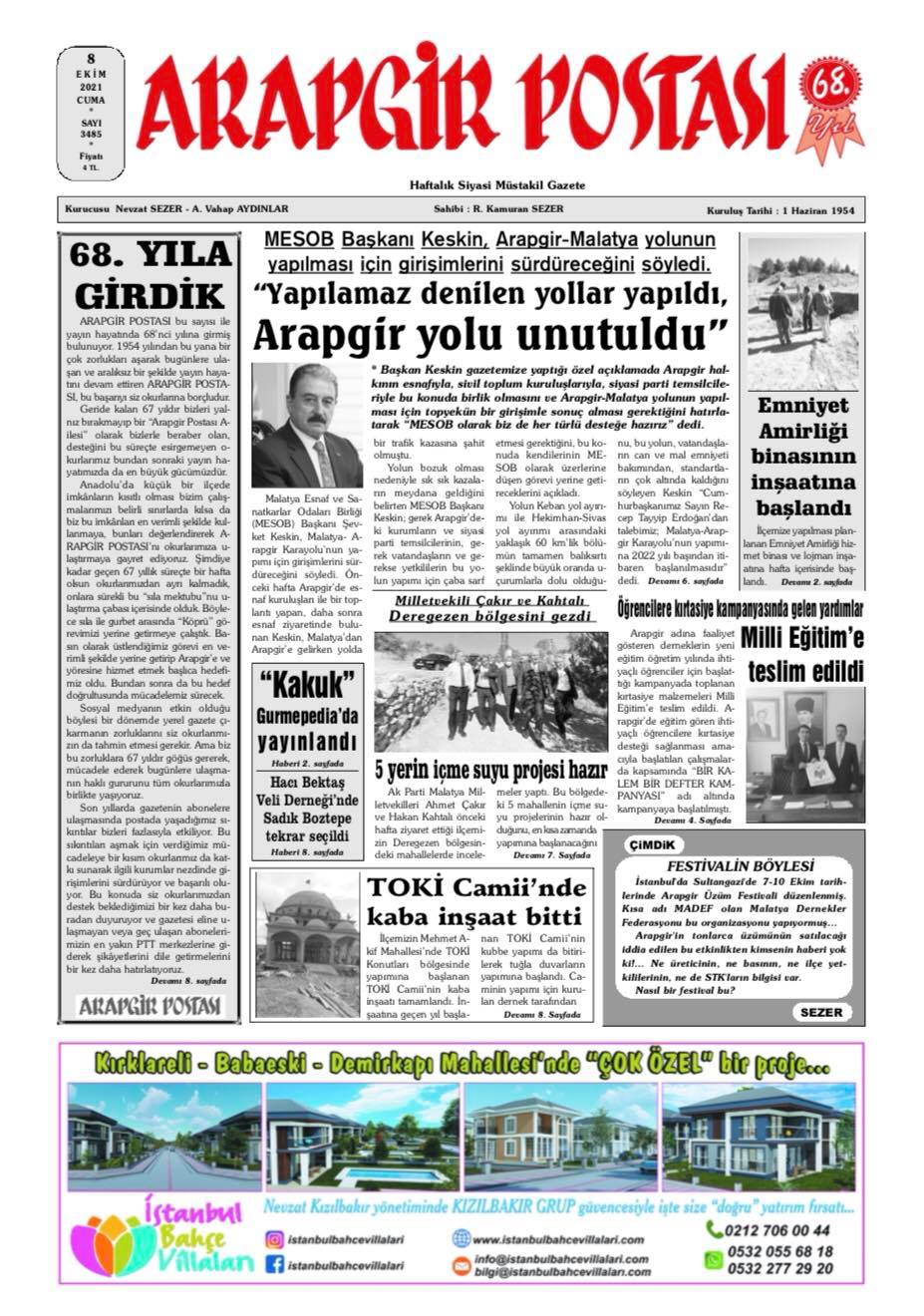 Arapgir Postası – 16 Mart 2026